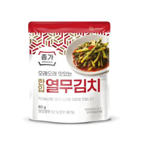 종가)열무김치80g