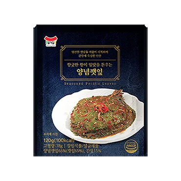 일미)양념깻잎팩120g