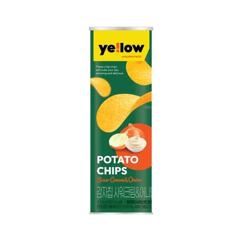 옐로우)감자칩사워크림어니언110g