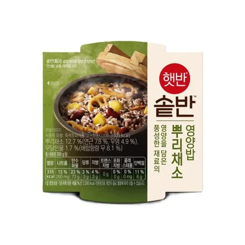 CJ)햇반솥반뿌리채소영양밥200G