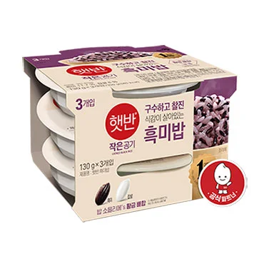 CJ)햇반흑미밥130g*3입