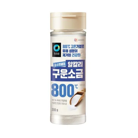 대상)알칼리구운소금200g(용기)