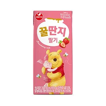 서울)꿀딴지딸기우유180ml