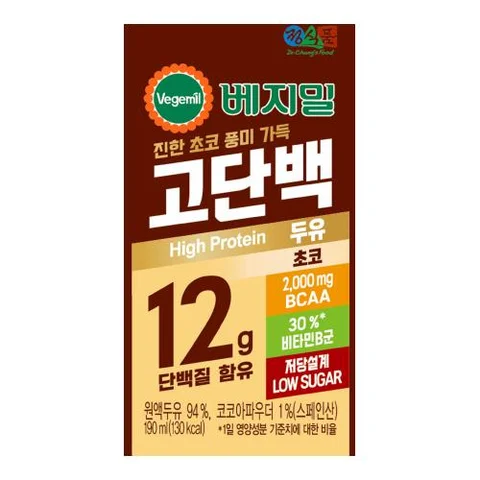 정식품)베지밀고단백두유초코팩190ml