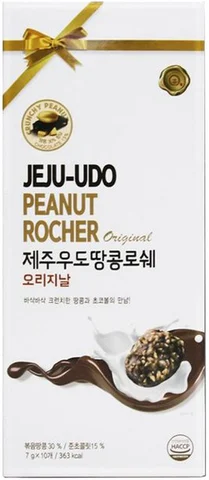 제주 우도 땅콩 로쉐 오리지날 10p, 70g, 1개