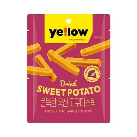 옐로우)쫀득한국산고구마스틱60g