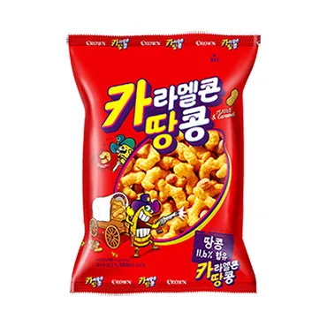 크라운)카라멜콘땅콩72g