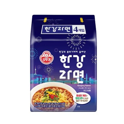 오뚜기)한강라면봉지(4입)